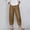 Brown women wide leg capri pants a1, variant on Women Wide Leg Capri Pants High Waisted Flowy Summer Casual Loose Boho Palazzo Trousers with Pockets for Beach Lounge Vacation Workwear Plus Size, Brown XL