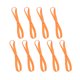 thumbnail image 4 of EeaseMX 9 diademas elásticas para correr, de fútbol, antideslizantes, para yoga, unisex, color naranja y amarillo., 4 of 7