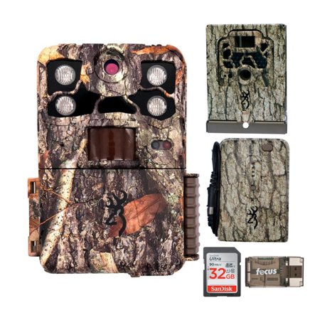 Browning Recon Force Elite HP4 Trail Camera w/ Battery Pack and 32GB Card Bundle