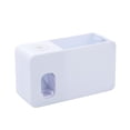 thumbnail image 3 of Dispensador de pasta de dientes y soporte para cepillos de dientes de pared, 2 en 1, ahorra espacio. blanco, 3 of 9