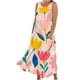 thumbnail image 1 of Vestido de Verano para las Mujeres sin Mangas Lino-Look Impreso Maxi, Suelto Fluido Y Vestido Sexy de Moda para las Mujeres, 1 of 5