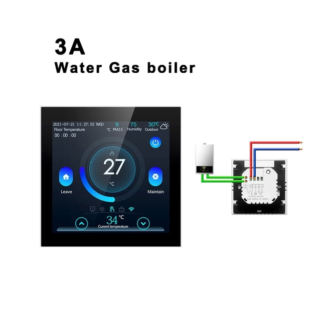 Smart Floor Thermostat,Tuya WiFi Electric/Water Heating Temperature Controller,Smart Home ,Easily DIY