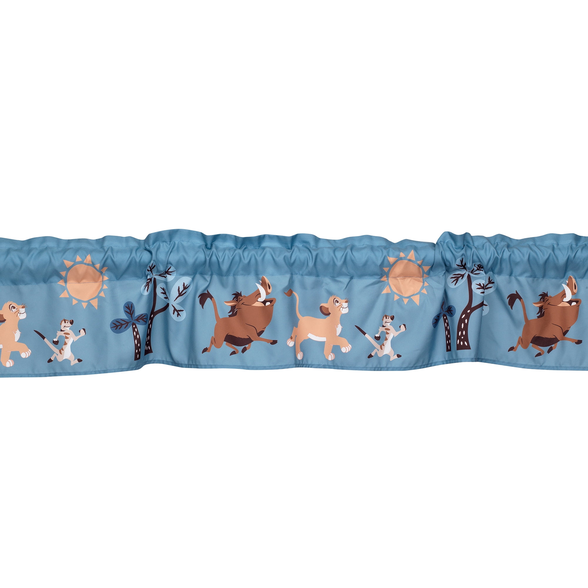 Disney Baby Lion King Adventure Window Valance by Lambs & Ivy - Blue, Brown