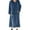 Dark Blue, variant on RQYYD Women's Flannel Nightgown Fuzzy Fleece Sleepdress Loose Crewneck Plush Warm Winter Pullover Nightdress with Pockets