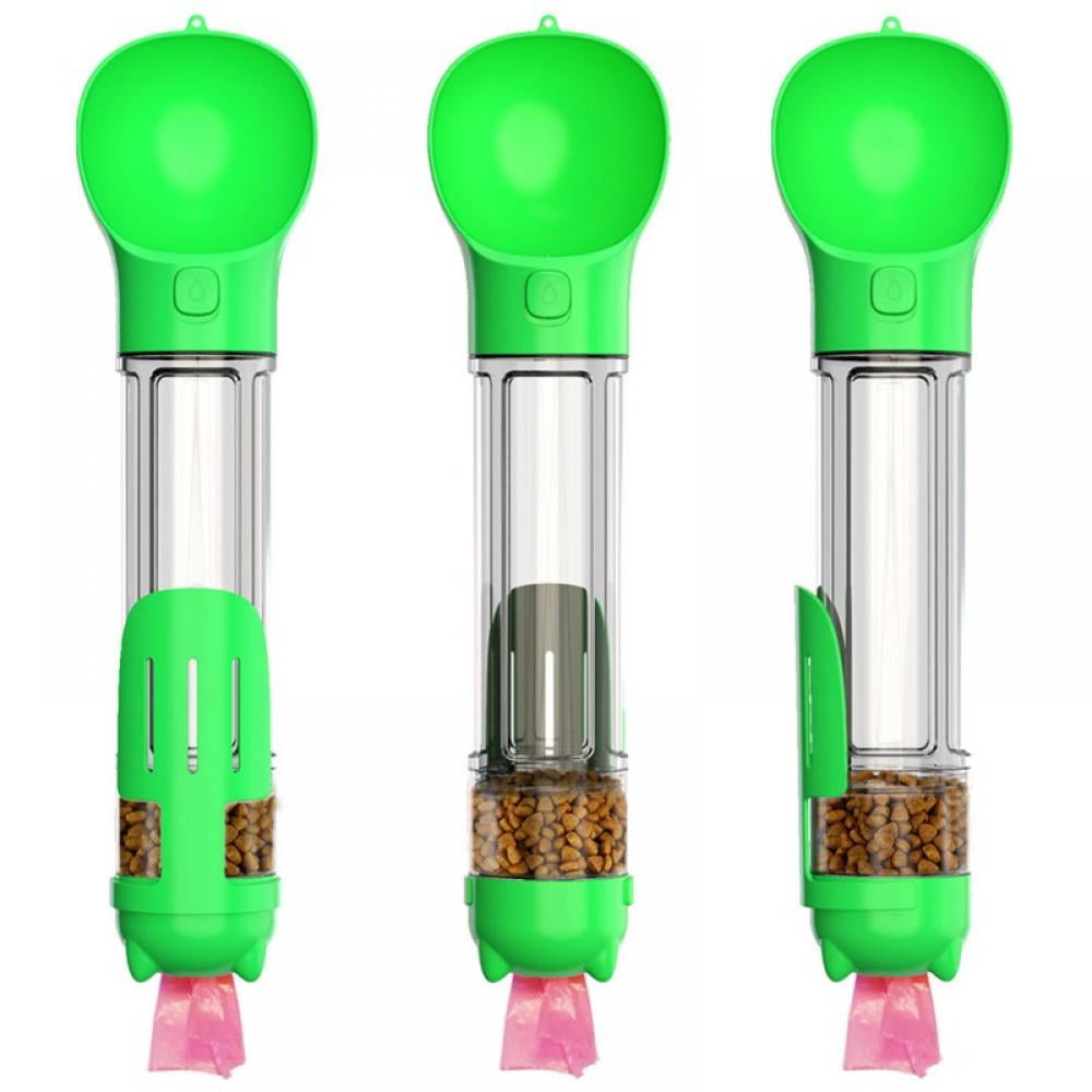 Dog Water Bottle, Portable Dog Water Bottle Dispenser, 4 in 1