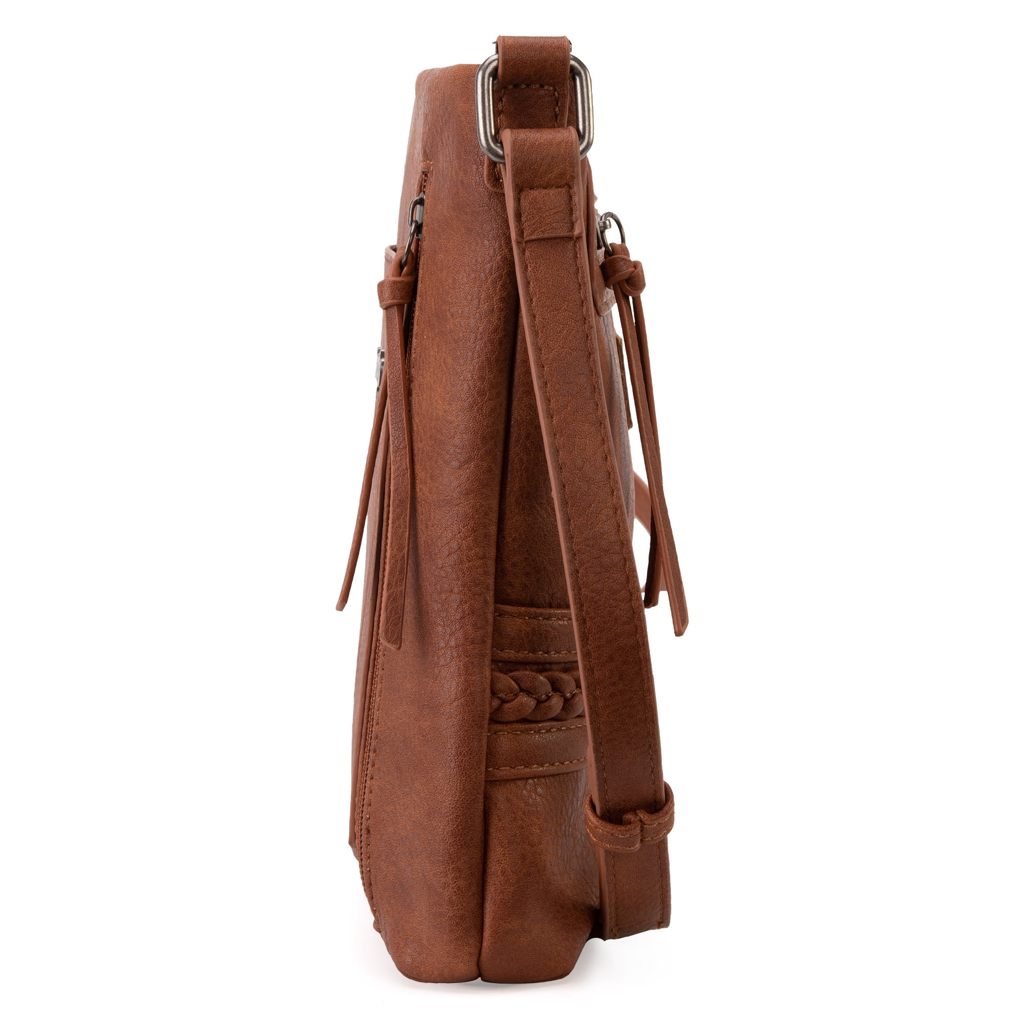 Wrangler Crossbody Bags for Women Western Hand Woven Satchel Purse, Brown