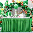 thumbnail image 5 of Yesbay 6FT Table Skirt for Rectangle Tables Wrinkle Resistant Pleated Tablecloth Reusable Ruffle Table Cloth for Christmas, 5 of 8