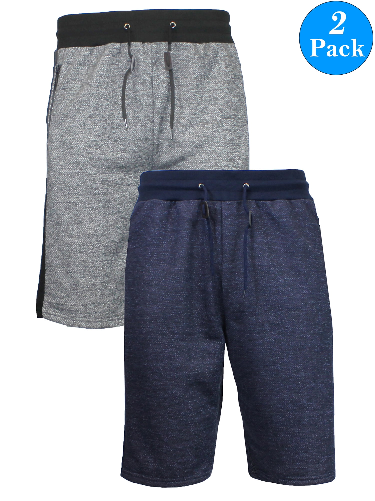 fleece shorts with zipper pockets