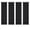 BLACK, variant on 4 Panels 100% Blackout,Curtain with Coated Lining,Solid