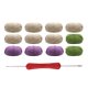 thumbnail image 3 of Kit de crochet para manta de ramo, kit de inicio de crochet para manualidades, juego de tejido para Caqui Blanco Morado, 3 of 9