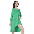 thumbnail image 3 of Inkmeso Solid Summer Casual Tunic Dress For Women's Short Mini Dresses With Button Placket, 3 of 7
