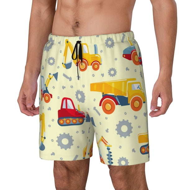 Balery Heavy Equipment Bañador para hombre, shorts de playa de secado rápido con entrepierna y forro de compresión-Medium