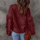 thumbnail image 5 of Gibobby Suéteres para mujer, Suéter clásico de algodón Suave con Cuello Barco para Mujer Suéter para Mujer(RD1,XG), 5 of 5