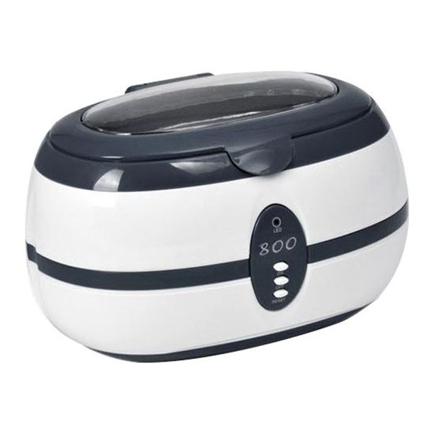 Limpiador ultrasónico Limpiador ultrasónico de joyería para el hogar (600 ml) con temporizador digital Pantalla LCD Máquina de limpieza ultrasónica para CD DVD Reloj Joyería Gafas Brocha de maquillaje Rojo Verde