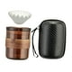 thumbnail image 5 of Juego de té para cafetera 3 en 1, taza de café para 1-2 personas, regalo portátil, juego de café de mano para cocina, cafetería, oficina y hogar Marrón, 5 of 9