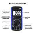 thumbnail image 3 of Multimetro  Bloosom Professional Digital Lcd Portátil Ac/dc Dt-9205a Azul, 3 of 4