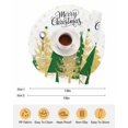 thumbnail image 6 of 15 Inch Round Placemats Set of 6, Christmas Tree Non Slip Heat Insulation PP Table Mats, Xmas Snowflake Winter Green Pine Tree Vintage Washable Place Mats for Kitchen Dining Party Table Decor, 6 of 7