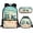 Sea Turtle Seaside Style, variant on Jeiento Football Backpack and Lunch Bag Set for Boys 6-7 8-9 Kids Bookbag with Lunch Box Pencil Case 3 IN 1 Set Primary School Bag for Kids Girls Splash Ink Backpacks