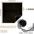 thumbnail image 4 of 1set 30 Sheets Plastic Waterproof Wrapping Paper 1 bag Gauze Lace Ribbon Wave Edge Lace Trim Black 562x40~554x0.2mm, 4 of 6