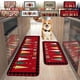 thumbnail image 1 of Juego de 2 Alfombras y Tapetes Navideños para Cocina | Decoración Navideña para La Cocina | Tapete Antideslizante | Decoración Navideña 40X60 Cm + 40X120 Cm | Poliéster | Base de Goma | Pelo Corto |, 1 of 6