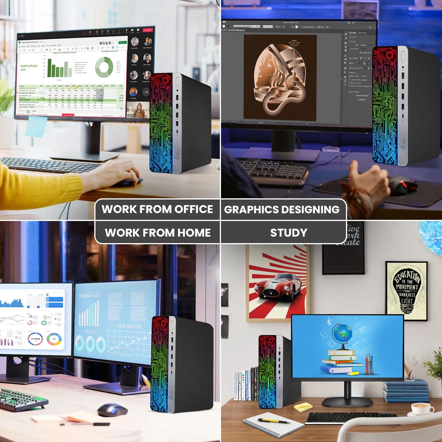 Restored Dell OptiPlex Gaming Computer Tower PC Intel Core i7-8700