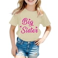 thumbnail image 2 of ibiyuan Big Sister Shirt for Baby Girls Promoted To Girls Outfit Embroidered T-Shirt Baby Announcement Casual Short Sleeve Girls Shirts Size 6 Big Sister Gift Tees Toddler Girl Tops, 2 of 4