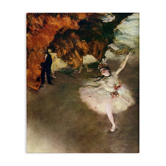 Stupell Industries Transitional Ballet - l'etoile Classical Canvas Art, 16 x 20, by Edgar Degas