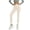 White, variant on CHEEREAM High Waist Yoga Pants For Womens Skinny Workout Running Trousers Lightweight Brethable Summer Tight Bottom Tummy Control Legging