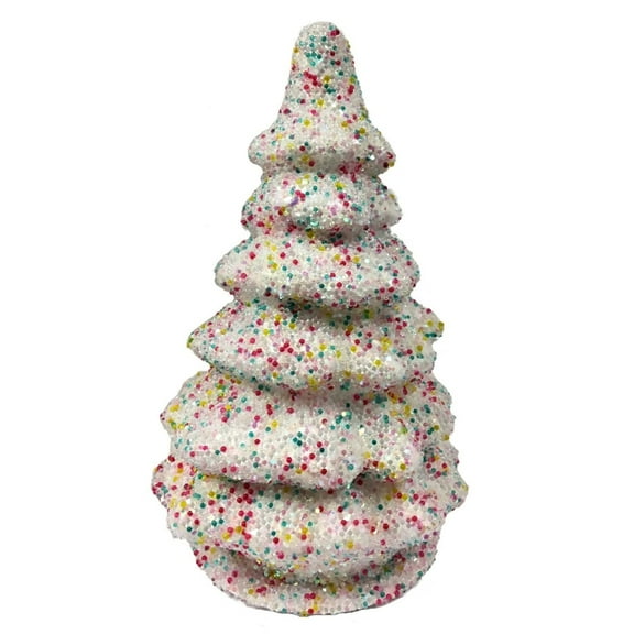 Ino Schaller Medium Sugarbead Christmas Tree German Paper Mache Candy Container