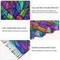 thumbnail image 5 of FORMRS Womens Scarf Winter Soft Long Big Warm Shawls Wrap Tassel Scarves, Vibrant Stained Glass Pattern, 5 of 9