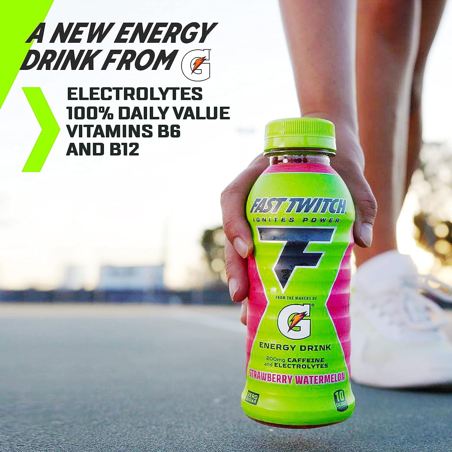 Fast Twitch by Gatorade Energy Drink, Strawberry Lemonade, 12 fl oz, 1 Count Bottle