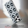 thumbnail image 2 of For Apple iPhone 16 Pro Max Fashion Layer Design Slim IMD TPU Protective, Shockproof Hybrid Stylish Durable Hard PC Cover, XPM Phone Case [Checker Hearts], 2 of 8