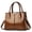 Brown, variant on New Trendy Alligator Handbag Female Bright Leather Shoulder Messenger Bag Causla To-handle Bag Lady Shopping Tote Purse