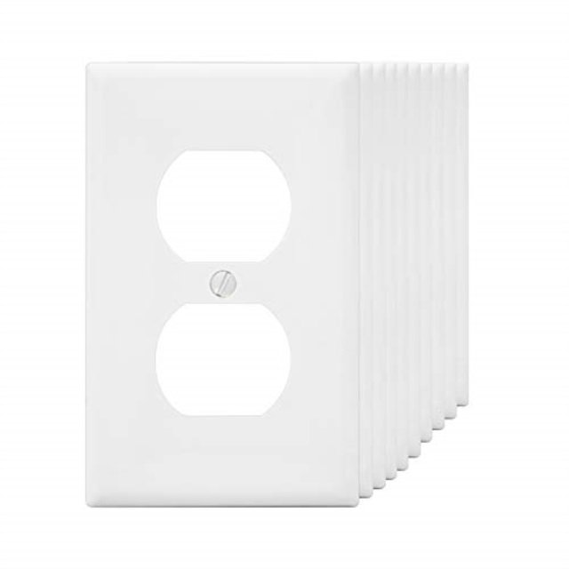 Wall Plates Electrical Outlet Cover, 1Gang Standard Size, Dual Port