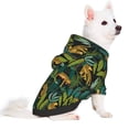 thumbnail image 2 of Fotbe Jungle Leopard Yellow Print Small Dog Sweater Hoodies Pet Grey Hooded Soft Fleece Sweatshirts with Pocket Fall Winter Puppy Cat Sweaters Warm Clothes-Medium, 2 of 7