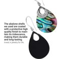 thumbnail image 5 of Abalone Shell 925 Sterling Silver  Dangle Drop Earrings Jewelry Birthday Christmas Gifts for Women, 5 of 7