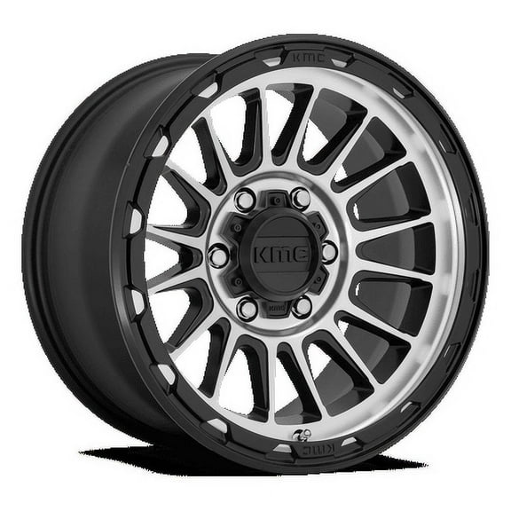 KMC Aluminum Rim KM542 IMPACT 18X9in Satin Black Machined Finish, KM54289068500