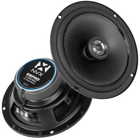 NVX ESP65 Coaxial Car Speakers 360W Peak (120W RMS) 6.5" E-Series 2-Way w/ 13mm PEI Dome Tweeters