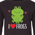 thumbnail image 4 of Inktastic I Love Frogs Long Sleeve Youth T-Shirt, 4 of 5