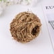 thumbnail image 2 of 3pcs Choza de hierba tejida natural Casa de hierba de paja Bird Cubby Nest Cage Juguetes para Bunny Rabbit Hamster Gerbil Chinchillas (Café), 2 of 5