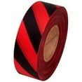 thumbnail image 3 of Tape Planet Red and Black Safety Striped Flagging Tape 1 3/16" x 31.200 ft Roll Non-Adhesive, 3 of 4