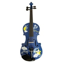 Blue Glitter Twinkle Star Violin Outfit - 1/4 Size