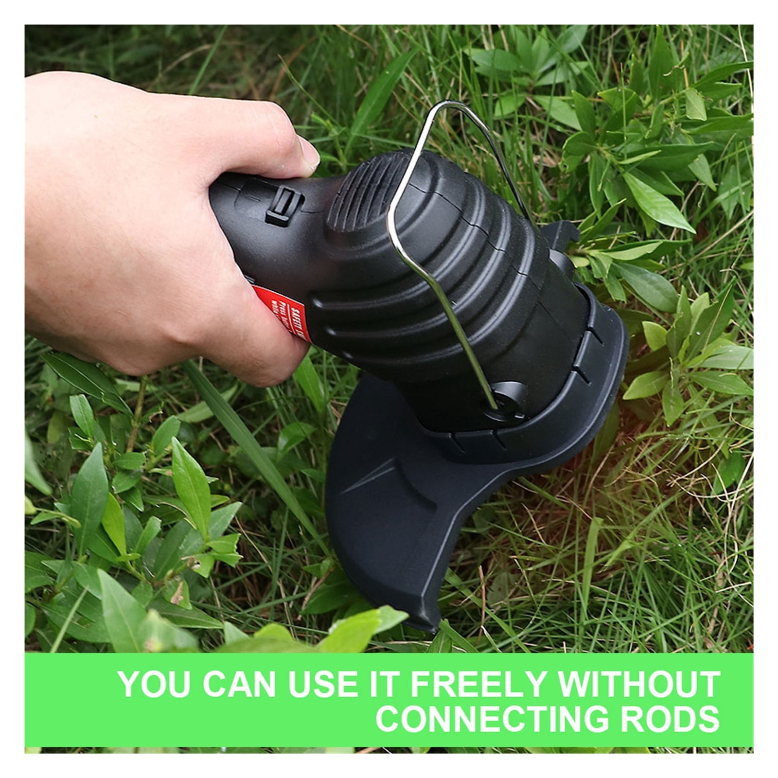 Electric Cordless Grass Trimmer Length Adjustable Weed Strimmer Cutter Portable Wireless Lawn Mower USB Charging For Garden/Lawn ,2 IN 1 Trimmer & Edger