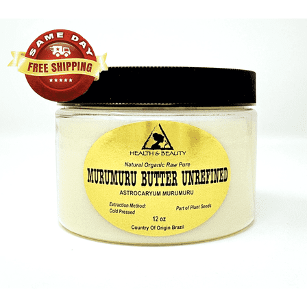 Murumuru Butter Unrefined Organic Extra Virgin Natural Raw 100% Pure 24 oz