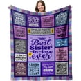 thumbnail image 1 of LHSHID Sister in Law Gifts Sister in Law Blanket Sister in Law Birthday Gifts Sister in Law Gifts for Women Sister in Law Mothers Day Wedding Gift Gifts for Sister in Law Throw Blanket 60"x80", 1 of 7