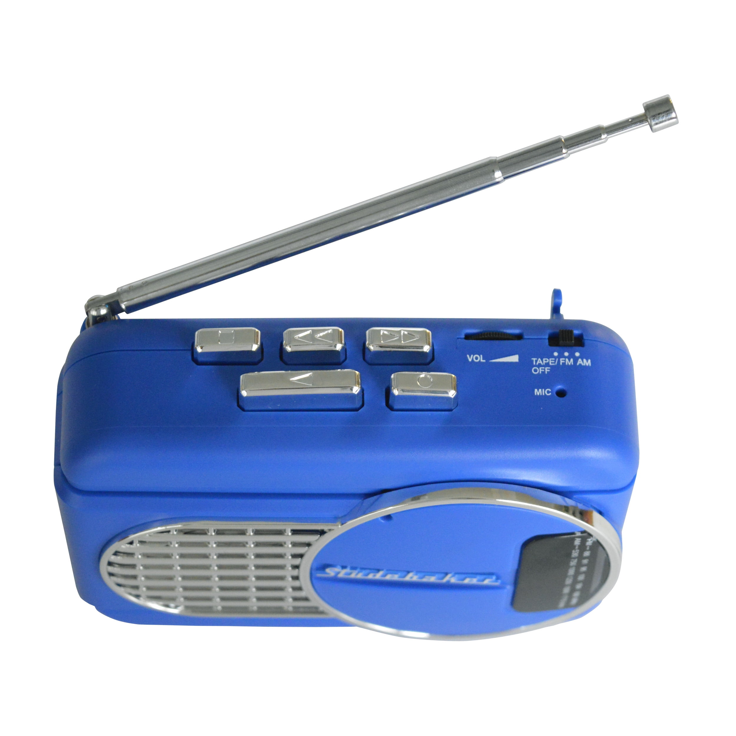 Studebaker WALKABOUT II Personal Stereo Cassette Player with AM/FM Stereo Radio and Built-in Speaker