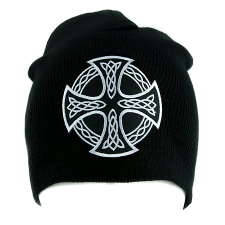 Celtic Iron Cross Beanie Alternative Style Clothing Knit Cap Sons of Anarchy Biker