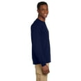 thumbnail image 3 of Gildan Ultra Cotton® 6 oz. Long-Sleeve Pocket Men T-Shirt Navy 2X-Large, 3 of 3