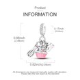 thumbnail image 2 of NARMO 925 Sterling Silver Cake Baking Dangle Charm, Sparkling 5A Zircon DIY Fit European Bracelet Women's Jewelry Gift for Her, 2 of 6
