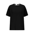 thumbnail image 4 of hoksml Men's Leisure Texture T-Shirts Solid Color Elasticity Short Sleeved Round Neck Shirts Casual Loose Athletic Running Gym Workou Tee Tops, 4 of 6